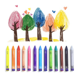Kores Wax Crayons 12+1 - Jumbo Shades