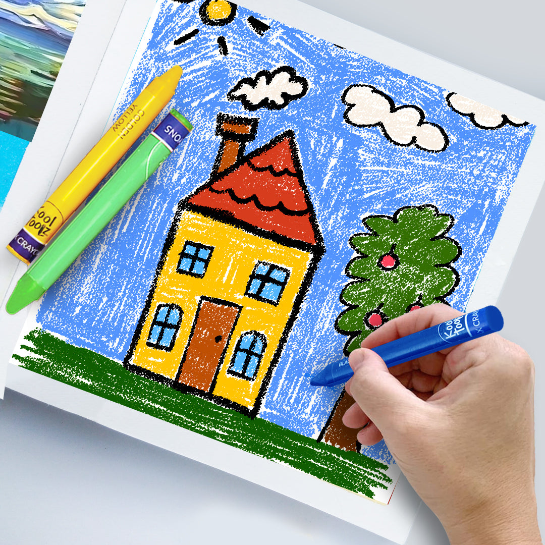 Kores Wax Crayons 12+1 - Jumbo Shades