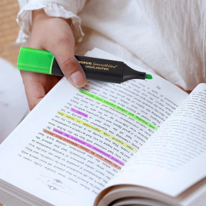 Kores Highlighters ( Assorted Colours)