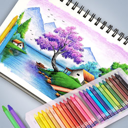 Kores Wax Crayons 24+2 - Long Shades