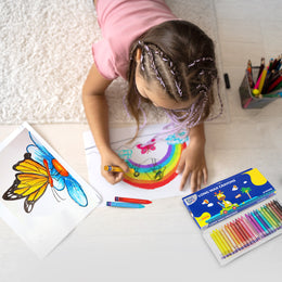 Kores Wax Crayons 24+2 - Long Shades