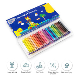 Kores Wax Crayons 24+2 - Long Shades