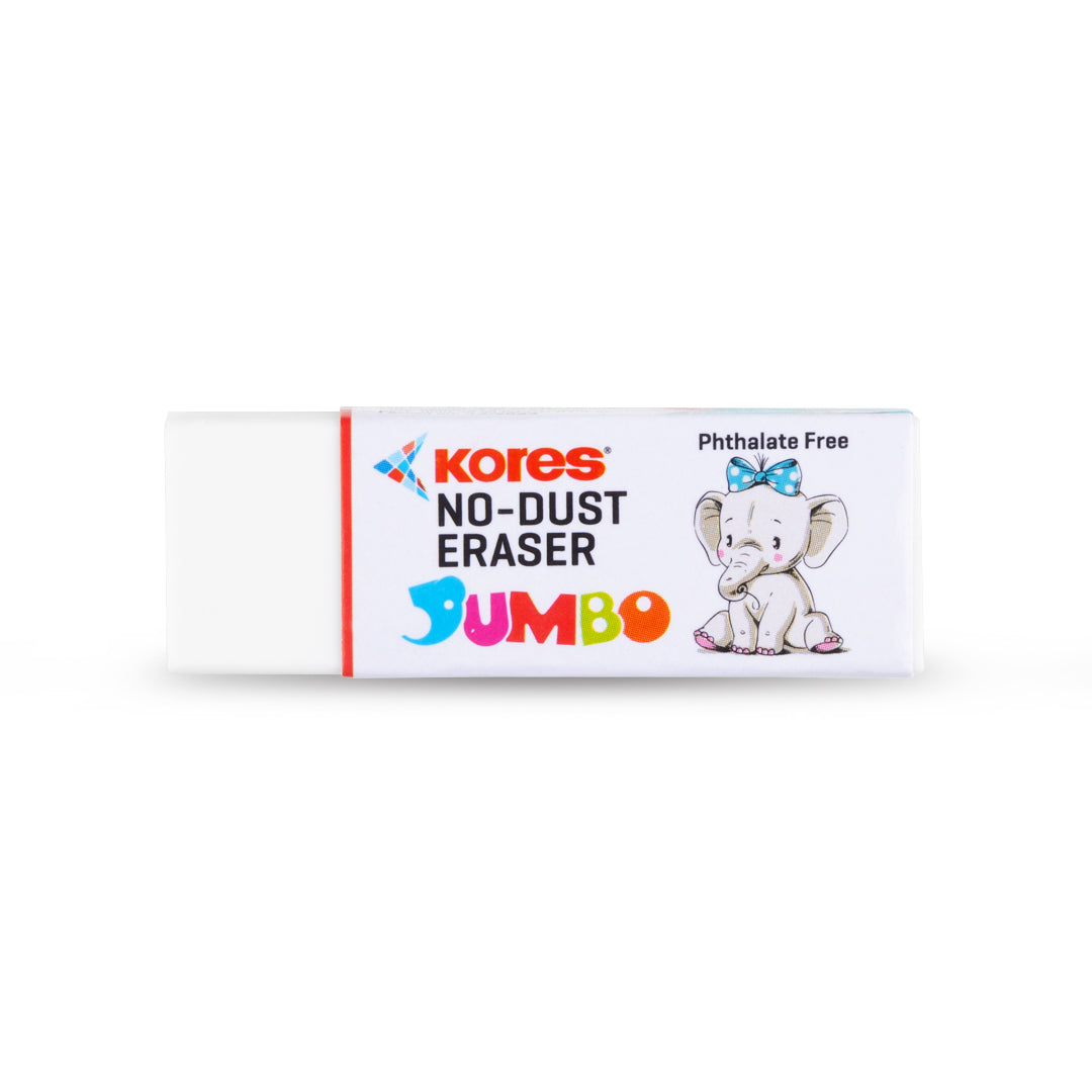Kores No Dust Erasers Jumbo Size - Box of 20 pcs