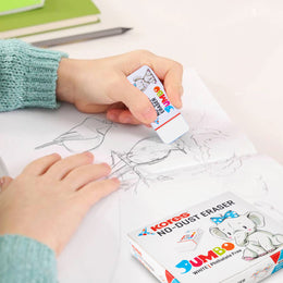 Kores No Dust Erasers Jumbo Size - Box of 20 pcs