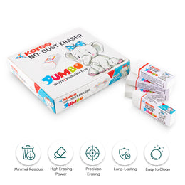 Kores No Dust Erasers - Box of 20 pcs