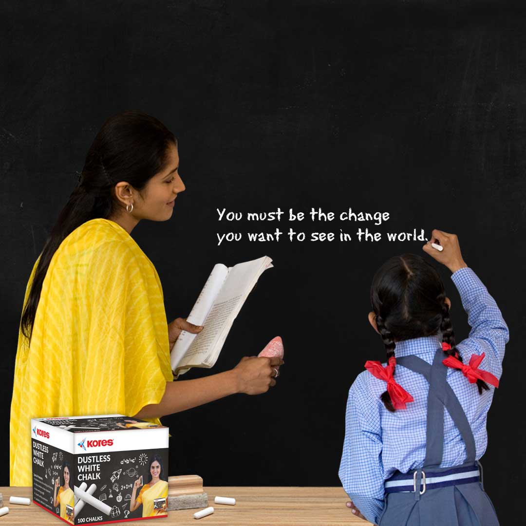 Kores White Chalk - 100pcs