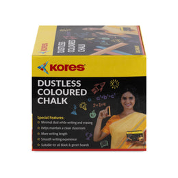Kores Coloured Chalk - 100pcs