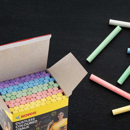 Kores Coloured Chalk - 100pcs