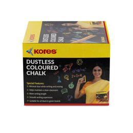 Kores Coloured Chalk - 144pcs