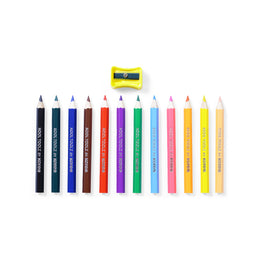 Kores Wooden Colour Pencils - Half Size - 12 Shades
