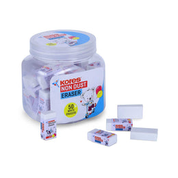 Kores No Dust Erasers - Jar of 50 pcs