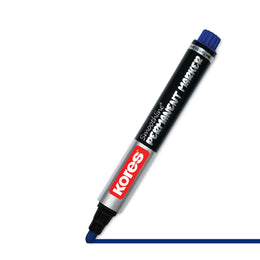 Kores Permanent Markers Box of 10 pcs ( Blue )