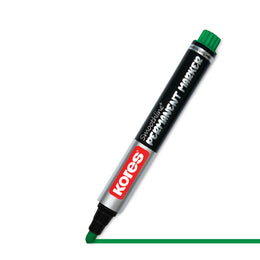 Kores Permanent Markers Box of 10 pcs ( Green )