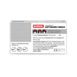 Kores White Board Markers Box of 10 pcs ( Blue )