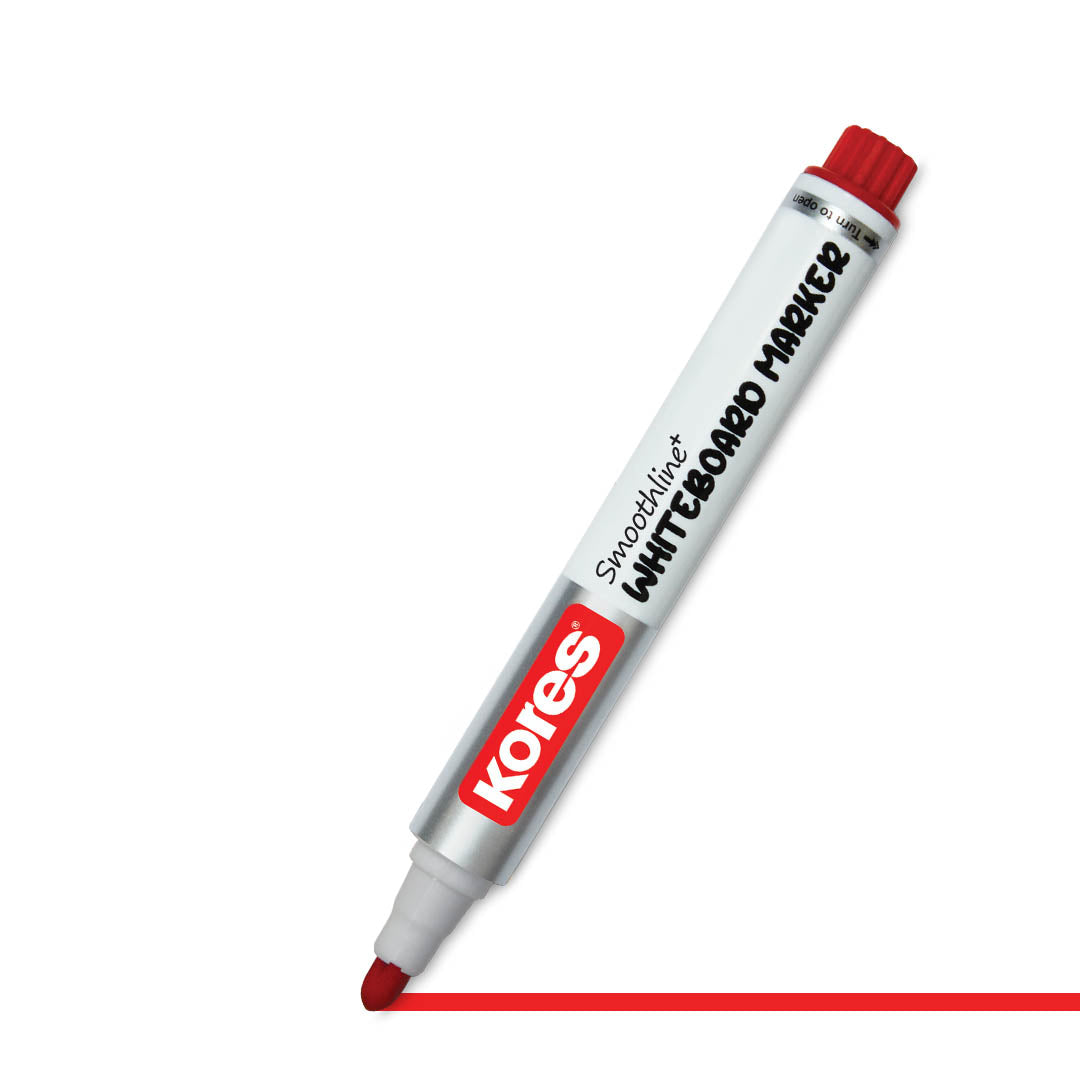 Kores White Board Markers Box of 10 pcs ( Red )
