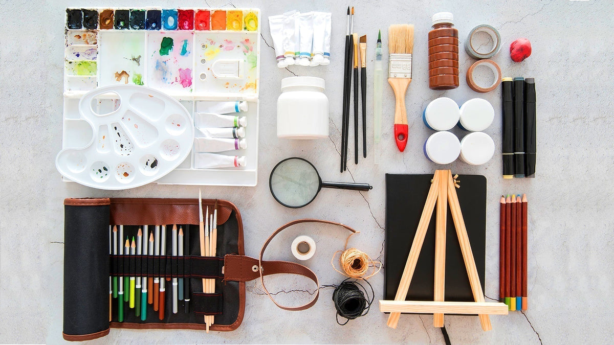 Art and craft starter kit supplies for kids