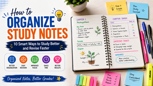How to Organize Study Notes: 10 Smart Ways to Study Better and Revise Faster