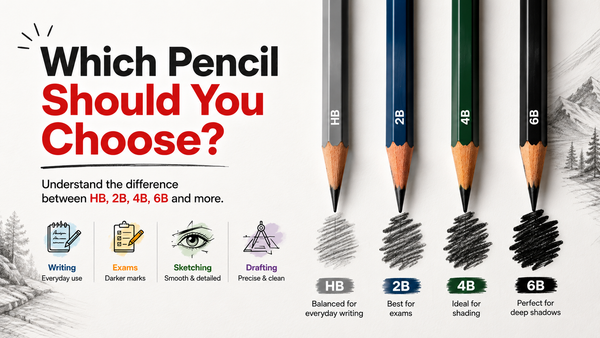 Pencil Grades Explained: HB, 2B, 4B, 6B & More - The Complete Guide