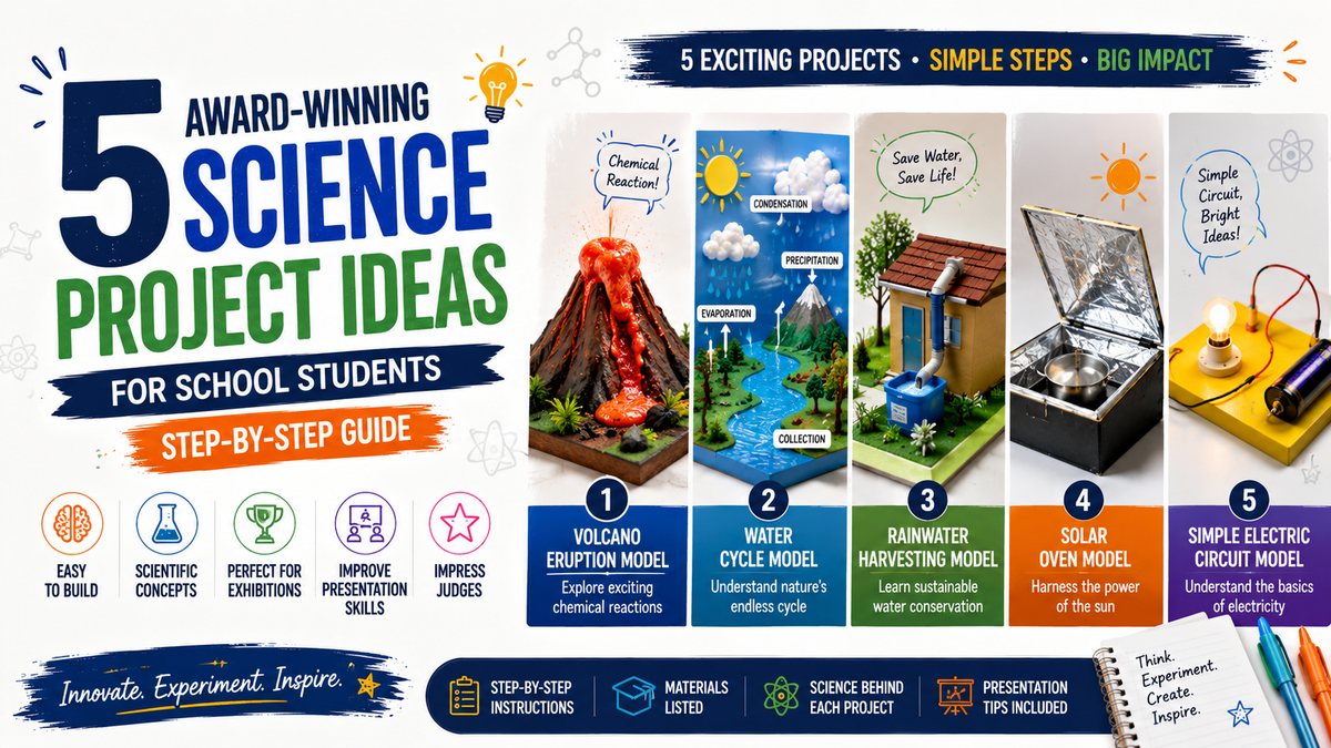 5 Award-Winning Science Project Ideas for School Students (Step-by-Step Guide)