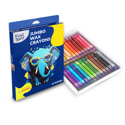 Kores Wax Crayons 24+2 - Jumbo Shades