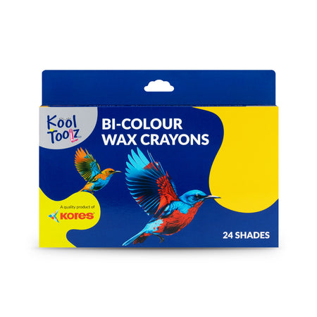 Kores Bi-Colour Wax Crayons - 24 Shades