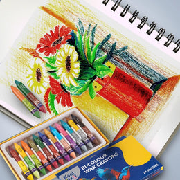 Kores Bi-Colour Wax Crayons - 24 Shades