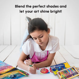 Kores Bi-Colour Wax Crayons - 24 Shades