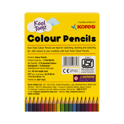Kores Colour Pencils Full Size - 12 Shades