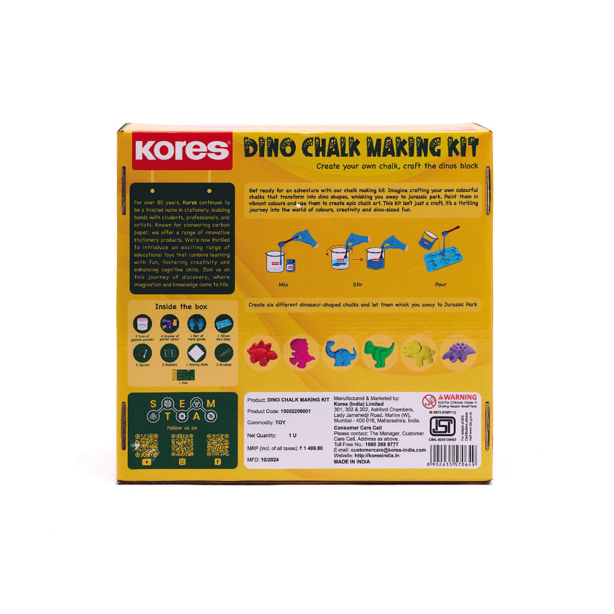 Dino Chalk Making Kit