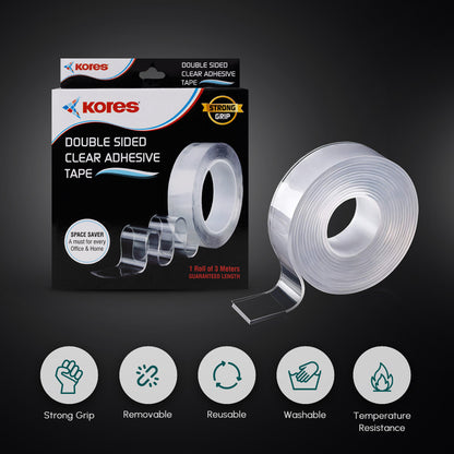 Kores Double Sided Tape - (3mtr)