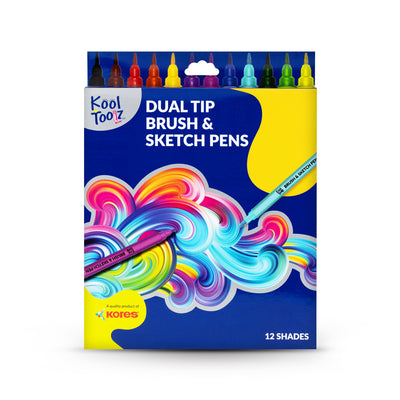 Kool Toolz Dual Tip Brush n Sketch Pens
