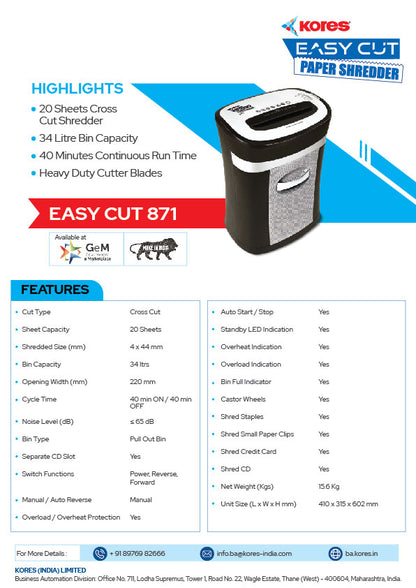 Easy Cut 871