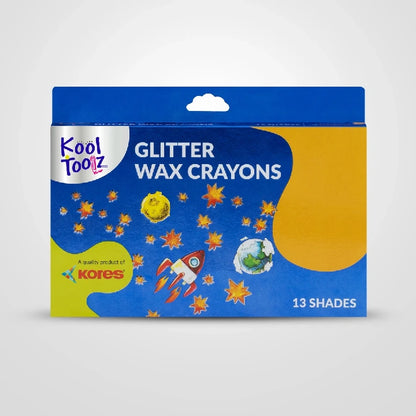 Kool Toolz Glitter Wax Crayons - 12+1 Shades
