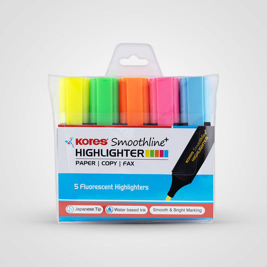 Kores Highlighters ( Assorted Colours)