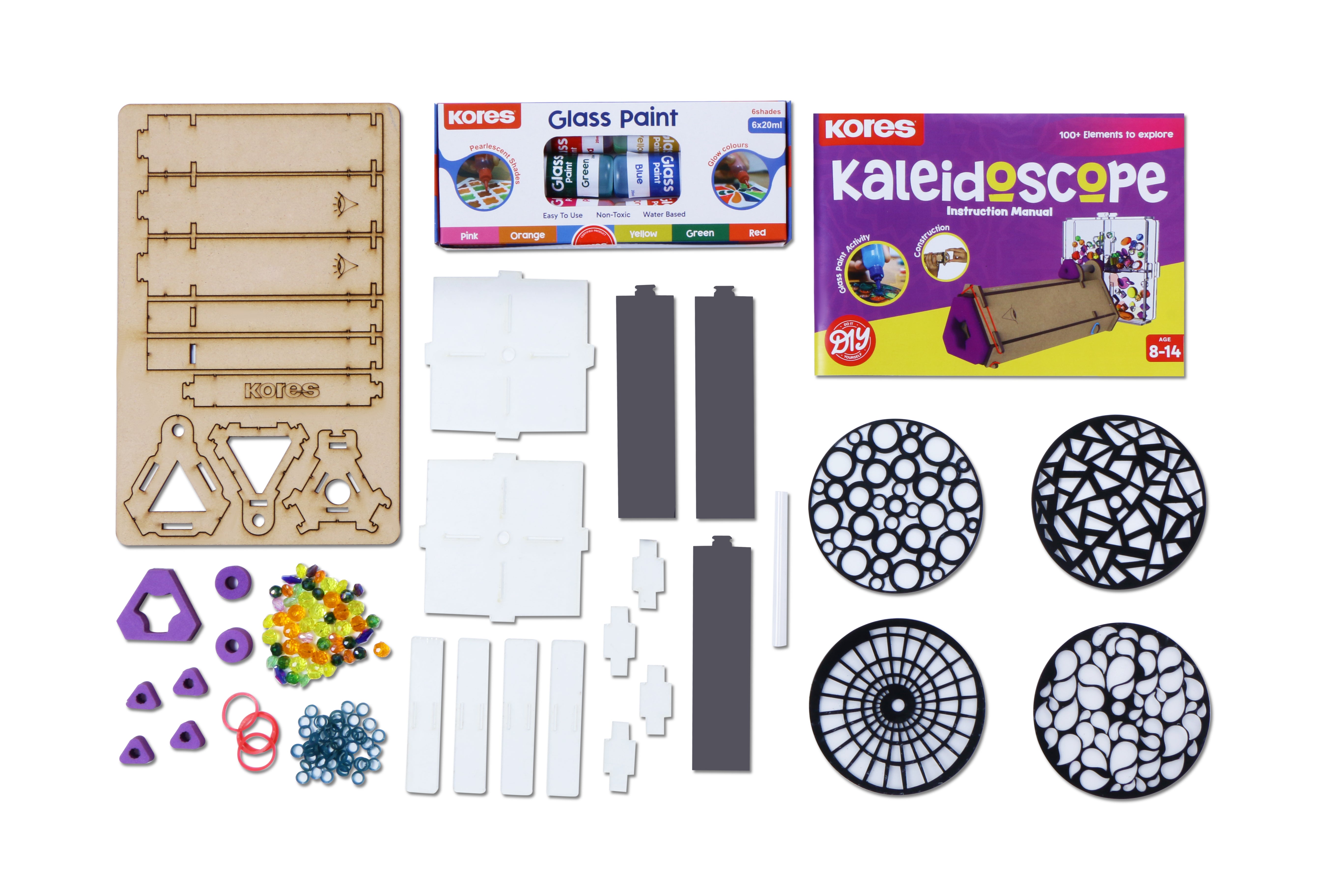 DIY Kaleidoscope Kit for Kids | Science & Art Kit by Kores – Kores