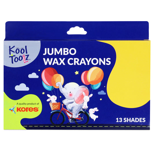 Kores Wax Crayons 12+1 - Jumbo Shades
