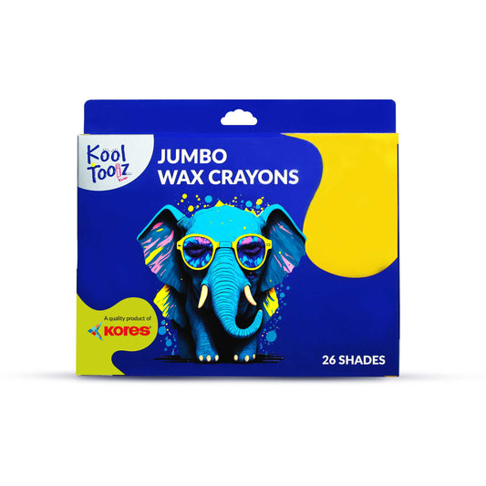 Kool Toolz Jumbo Wax Crayons - 26 Shades