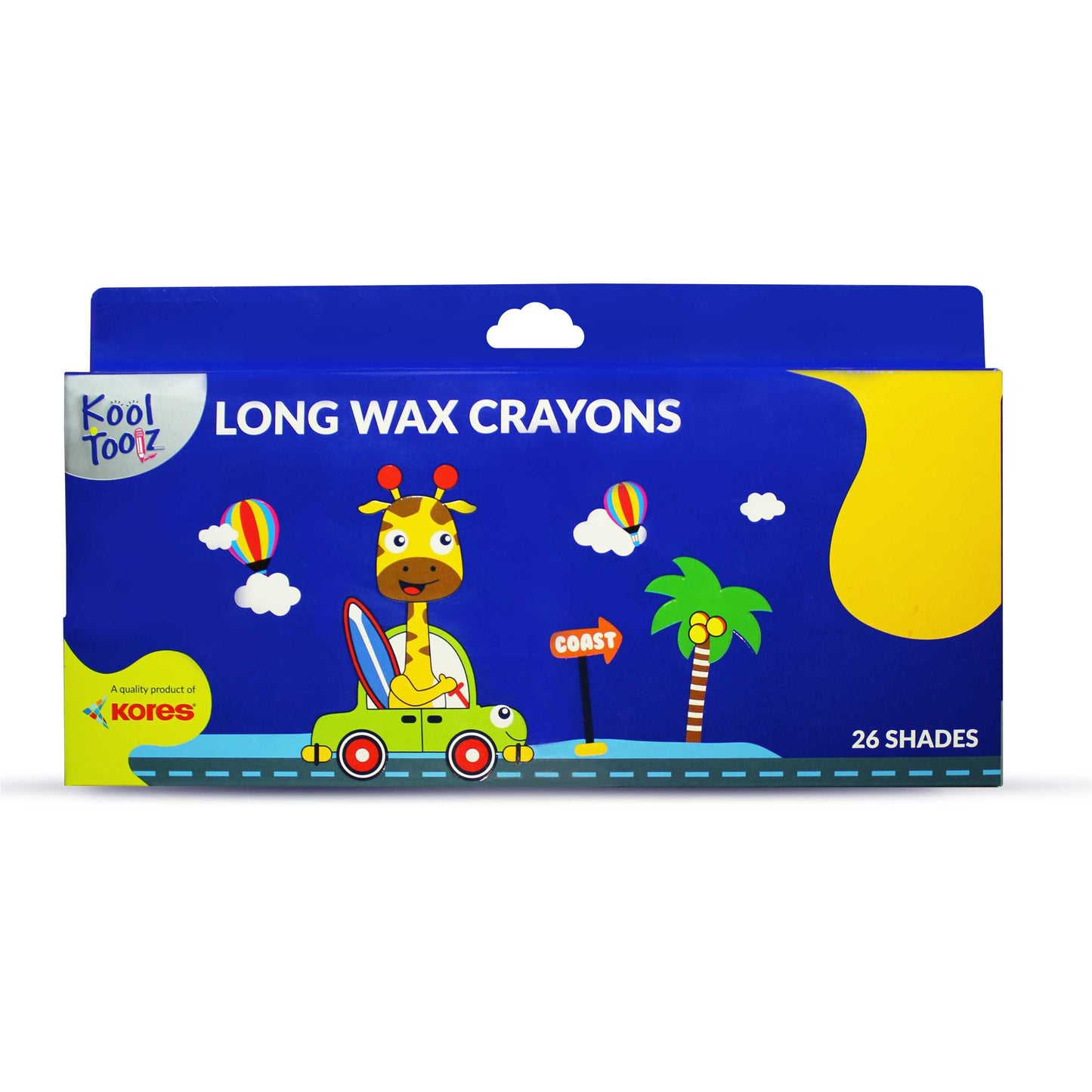 Kool Toolz Long Wax Crayons 26 Shades