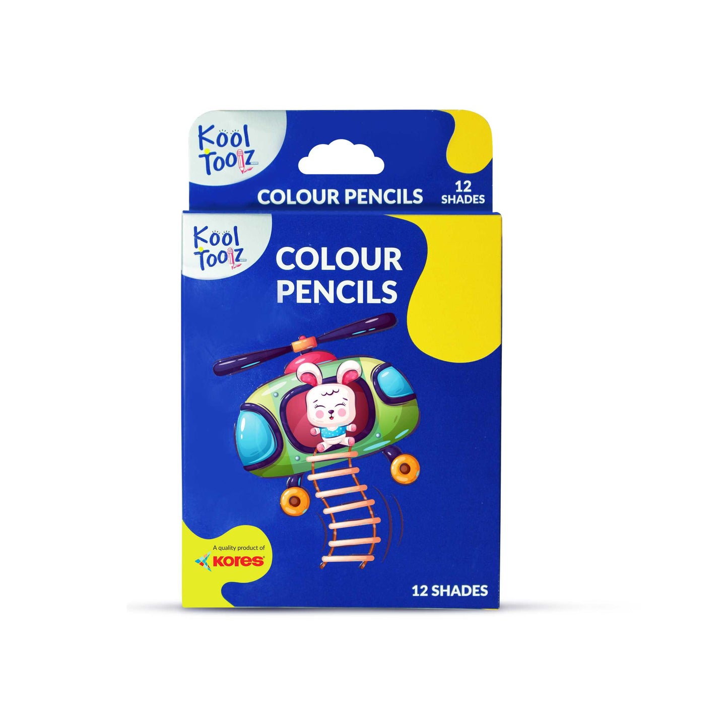 Kool Toolz Polymer Colour Pencils - Half Size - 12 Shades