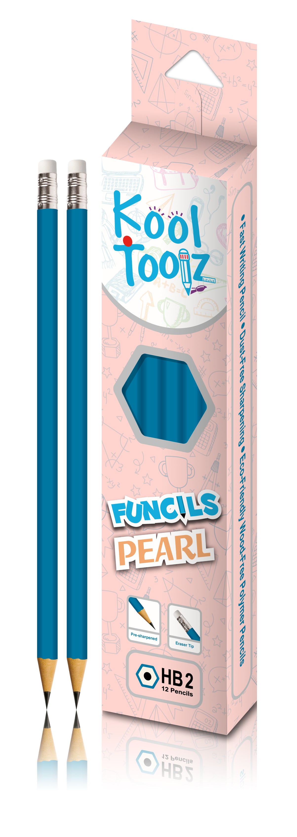 Kool Toolz Polymer pearl 12 pcs Pencil