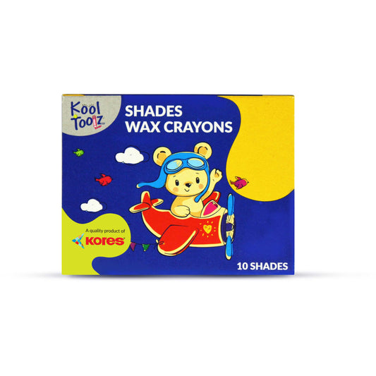 Kool Toolz Shades Wax Crayons - 10 Shades