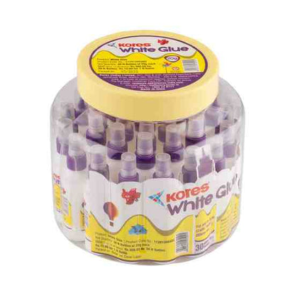 Kores White Glue 20ml - Jar of 30pcs