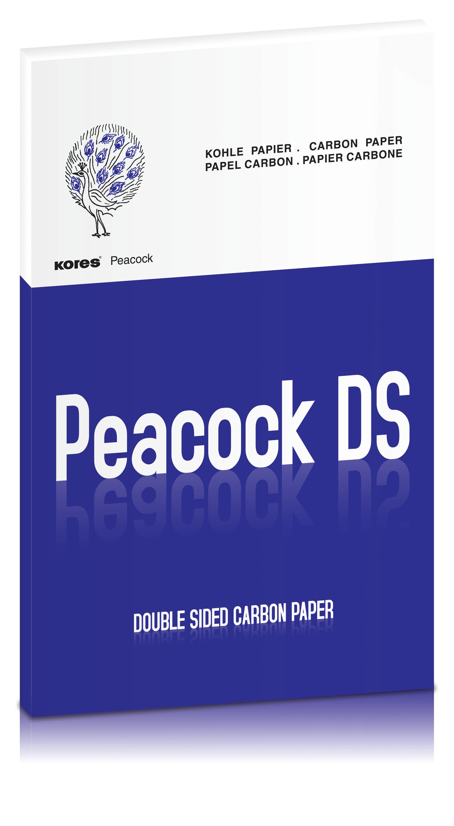 Kores Peacock Double Sided Carbon Paper-Blue