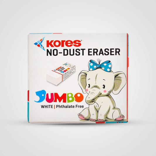 Kores No Dust Erasers Regular Size - Box of 20 pcs