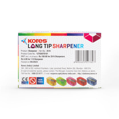 Kores Long Tip Sharpeners - Box of 20 pcs