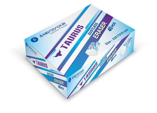 TAURUS Small Erasers-40pc Box