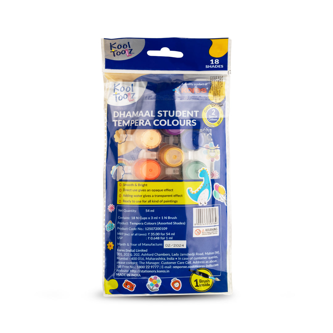 Kores Tempera Colours - 18 shades