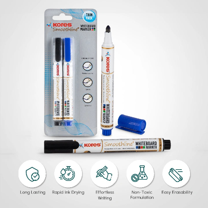 Kores White Board Markers Box of 10 pcs