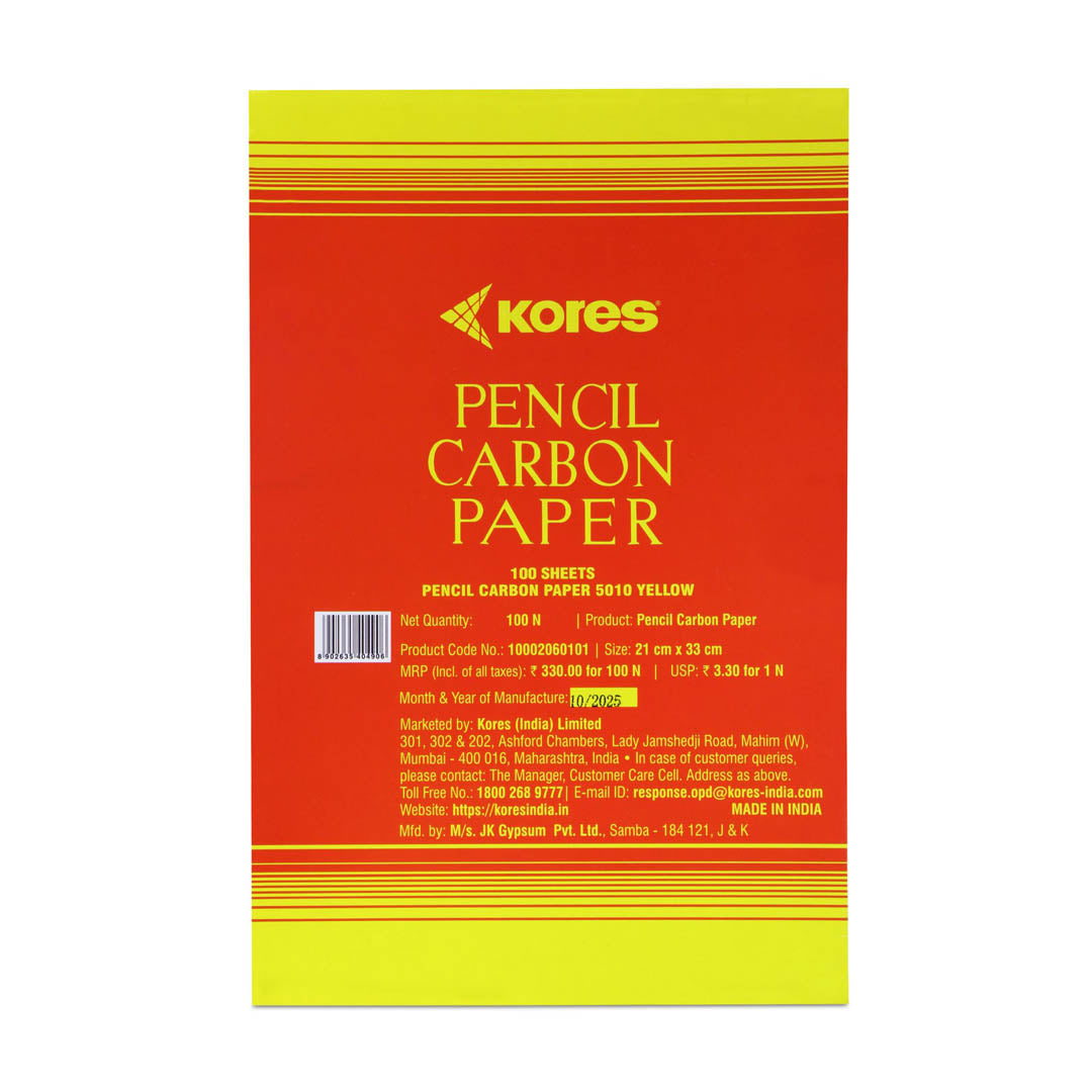 Kores 5010 Carbon Paper Yellow