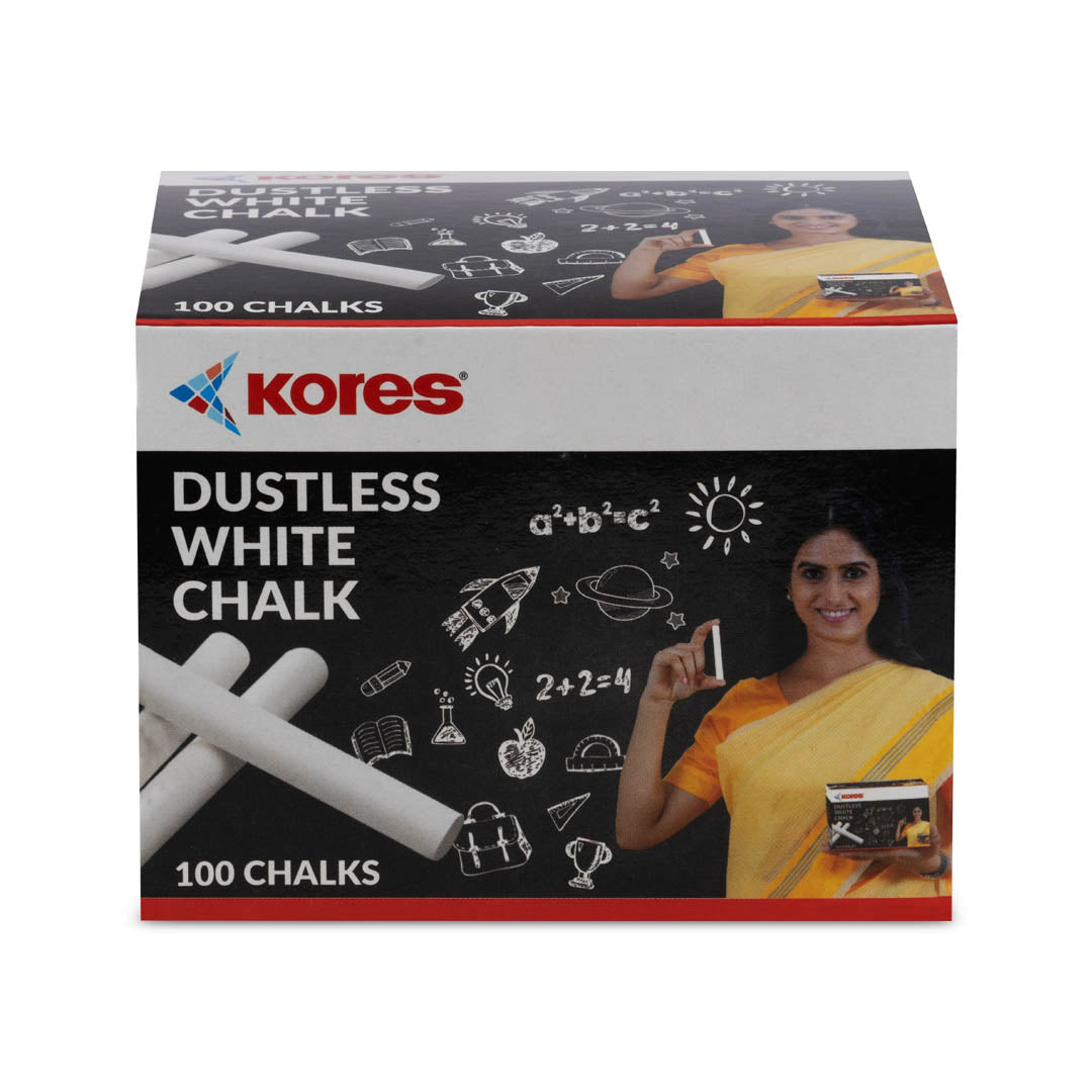 Kores White Chalk - 100pcs